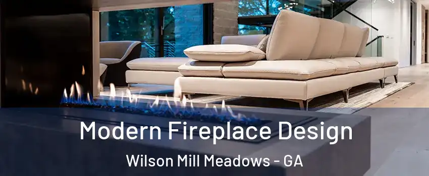 Modern Fireplace Design Wilson Mill Meadows - GA